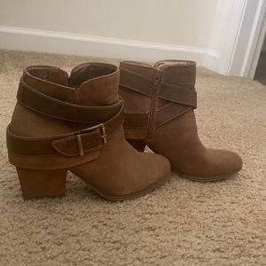 Tan booties